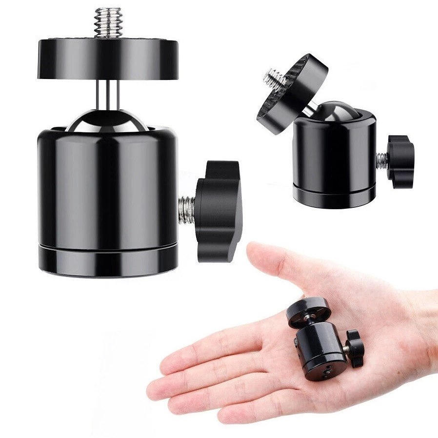 ATLAS 1/4" Ball Head Mount Screw Swivel DSLR Camera Tripod Monopod BallHead Penyambung Adapter Kamera Kaki Phone Holder - Image 2