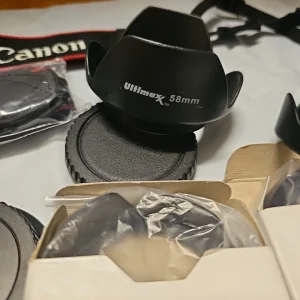 Lot of Random Camera Things and Accessories 2 Cannon Neck Straps 1 New See Pics