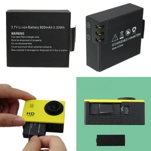 3.7V 900mAh Battery 3.33Wh camera battery